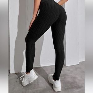 Shein honeycomb TikTok leggings black size small